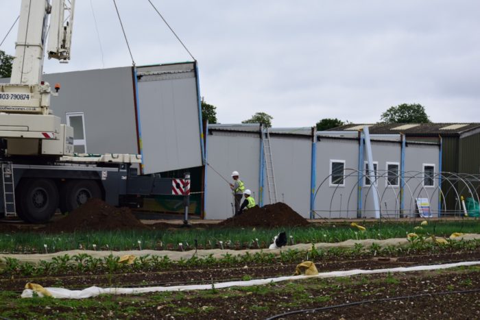 Innovation Centre module with crane