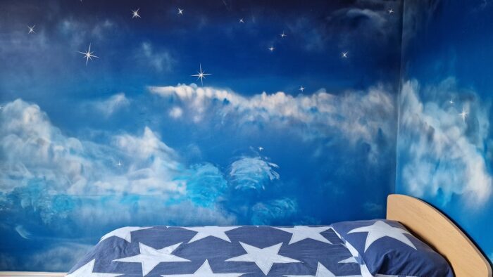 Cherry Trees bedroom art